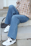 The Mid-Rise Wide Leg Jeans – Medium Wash
