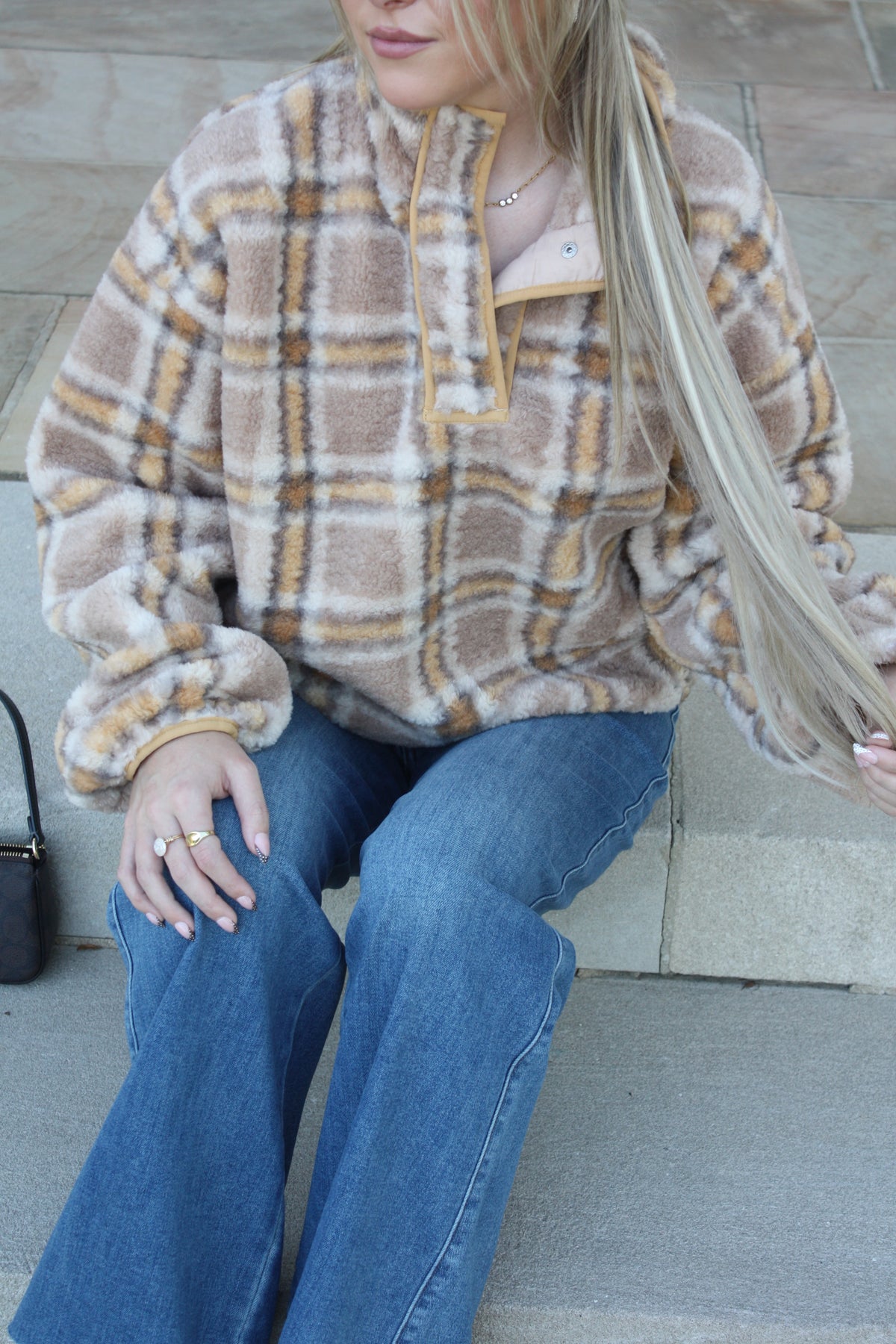 The Golden Plaid Pullover