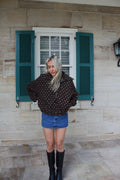 Women's Espresso Brown Heart Fleece Zip-Up Jacket - Chocolate Cozy